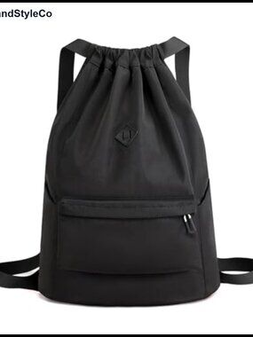 Waterproof Drawstring Backpack Nylon Gym Beach Bag Lightweight